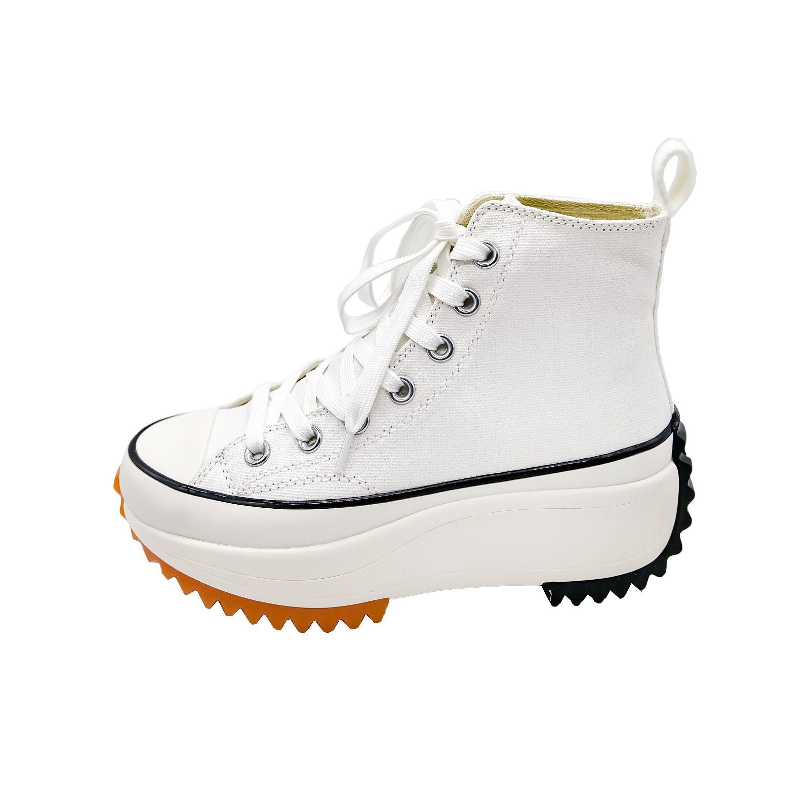 Women's High Top Canvas Trainers - luvinly