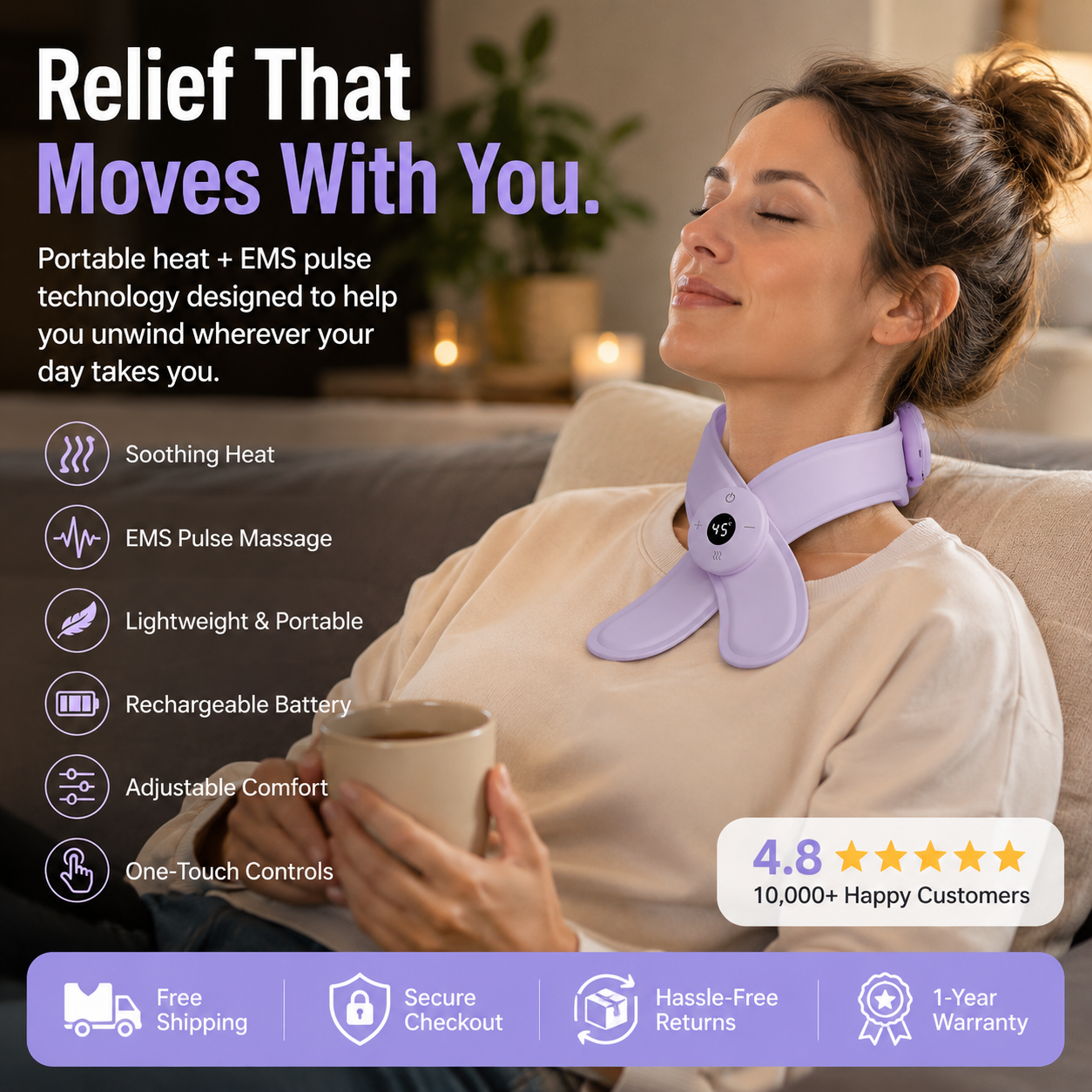 Luvinly- SmartHeat Neck Massager